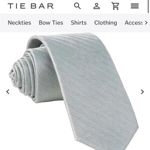 Tie bar x Mumu silver sage tie. 4 never worn ties